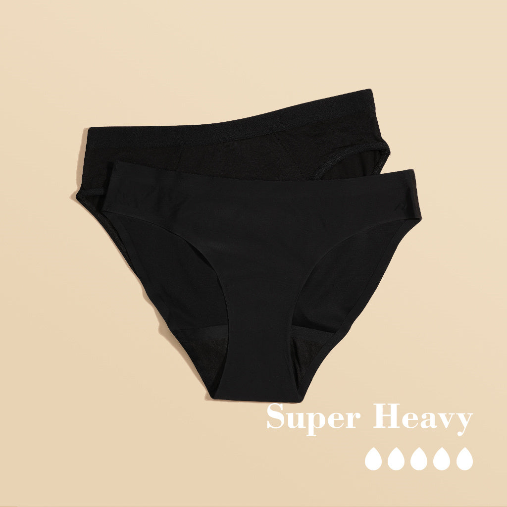 Ladies Underwear Period Panties Low Rise Bikini Set of 2 – Sharicca