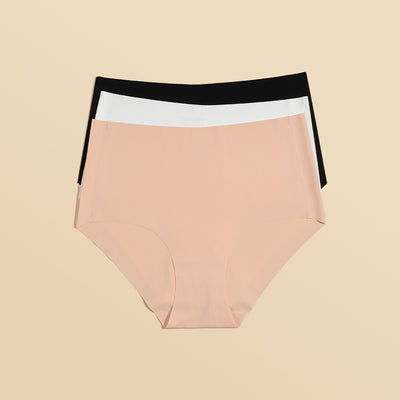 Sharicca Womens High Waisted Seamless Underwear Seamless Briefs