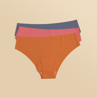 Sharicca Womens Seamless Bikini Underwear Panties Low Rise Set of 3