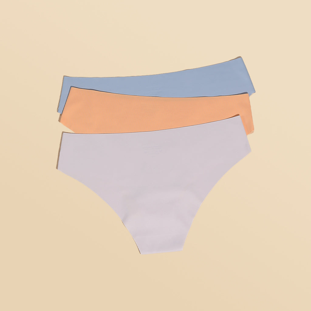 3 Pack Seamless Panties - Low Rise Bikini New Color