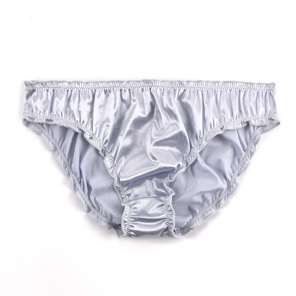 Sharicca Womens Satin Panties Shiny Bikini Underwear Low Rise Set of 4