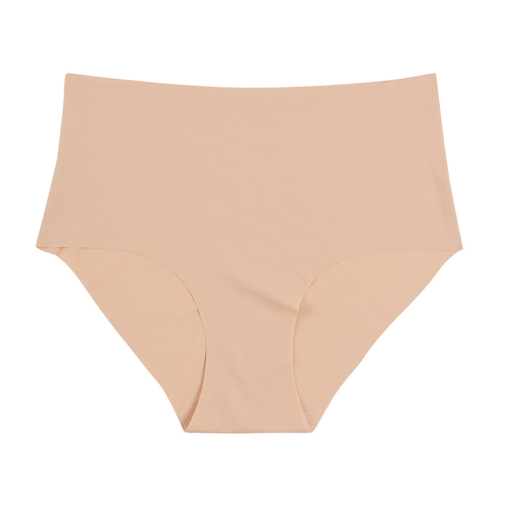 Women's High Waist Glossy Shiny Seamless Briefs – Breathable Nylon Spandex Underwear - View #4