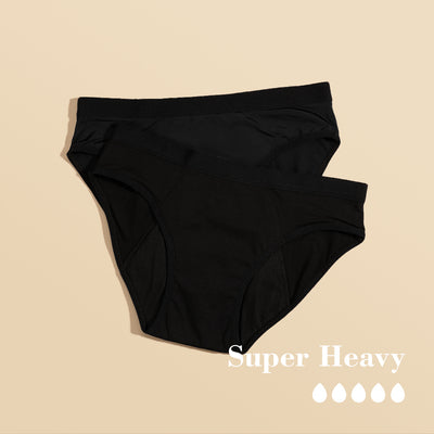 Sharicca Womens Period Panties Menstrual Bikini Underwear Set of 2
