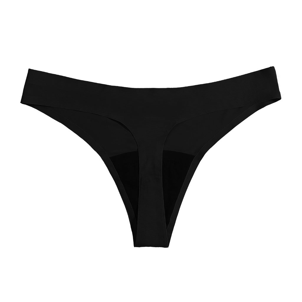 Sharicca Womens Seamless Period Panties Leak Proof Low Rise Thong