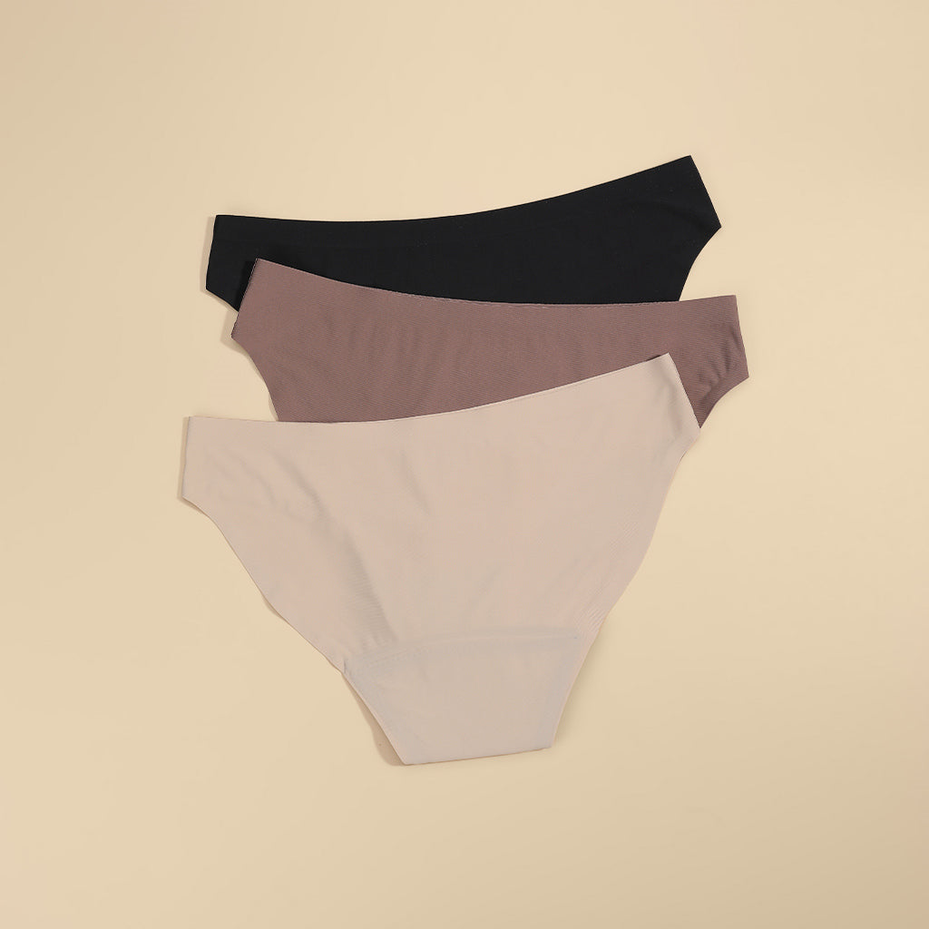 Womens Seamless Period Panties Leak Proof Bikini Set of 3 – Sharicca